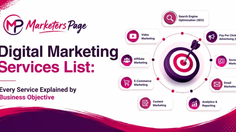 Digital Marketing Services List: Every Service Explained by Business Objective
